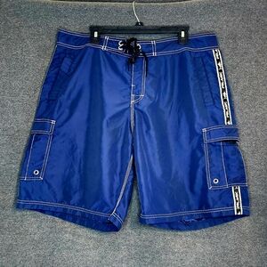 Pelagic Blackfin Fishing Boardshorts mens size 38 navy blue